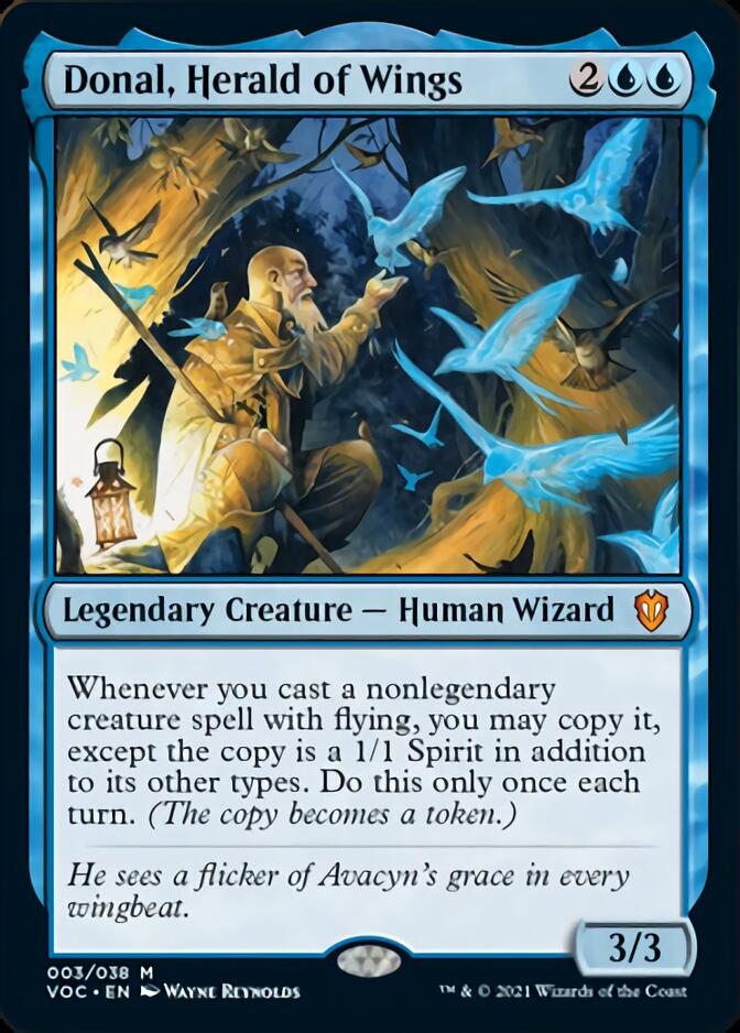 Donal, Herald of Wings [Innistrad: Crimson Vow Commander] Magic: The Gathering