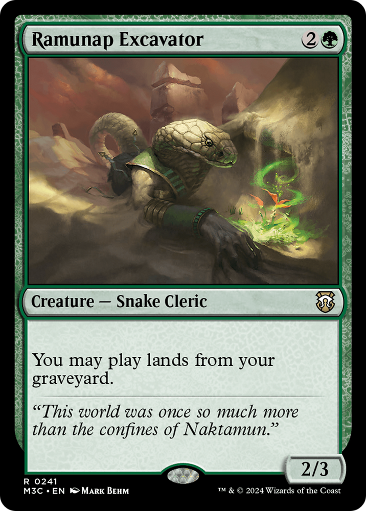 Ramunap Excavator (Ripple Foil) [Modern Horizons 3 Commander] Magic: The Gathering