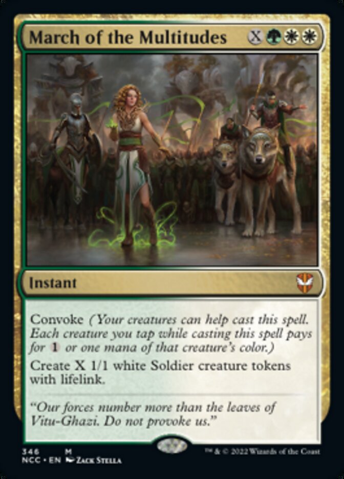 March of the Multitudes [Streets of New Capenna Commander] Magic: The Gathering