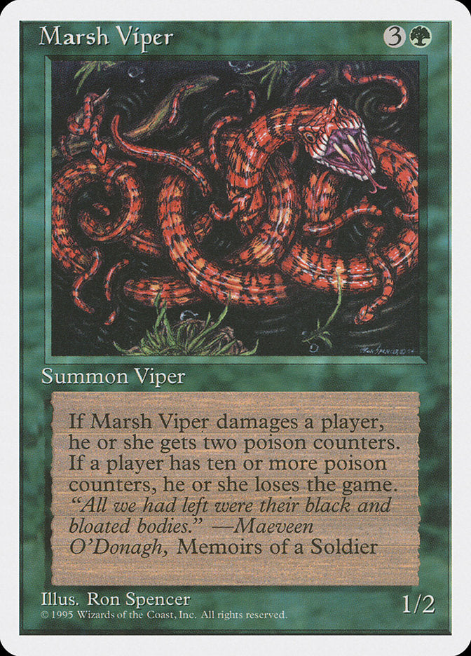 Marsh Viper [Fourth Edition] Magic: The Gathering