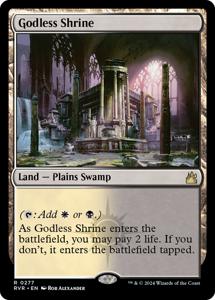 Godless Shrine [Ravnica Remastered] Magic: The Gathering