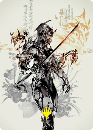 Satoru Umezawa 1 Art Card (Gold-Stamped Signature) [Kamigawa: Neon Dynasty Art Series] Magic: The Gathering