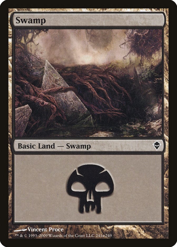 Swamp (241a) [Zendikar] Magic: The Gathering