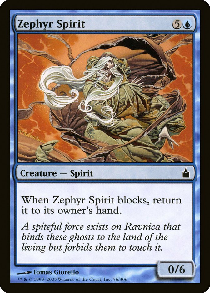 Zephyr Spirit [Ravnica: City of Guilds] Magic: The Gathering