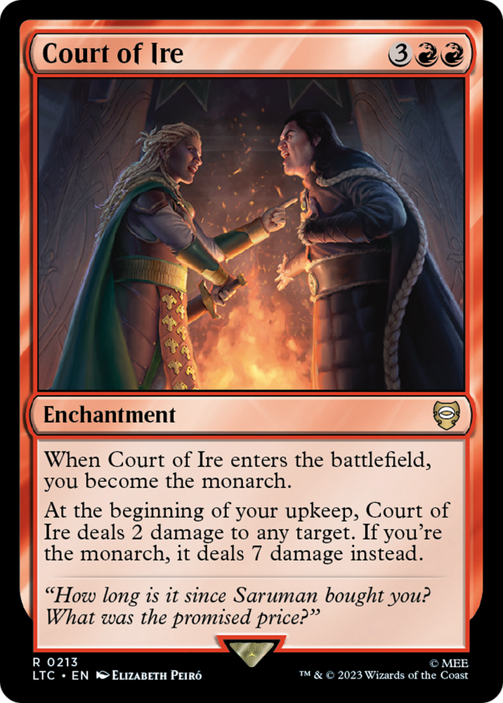Court of Ire [The Lord of the Rings: Tales of Middle-Earth Commander] Magic: The Gathering