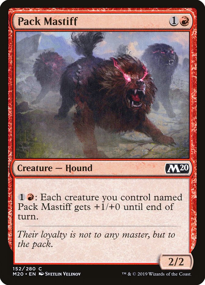 Pack Mastiff [Core Set 2020] Magic: The Gathering