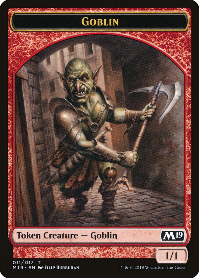 Goblin Token [Core Set 2019 Tokens] Magic: The Gathering