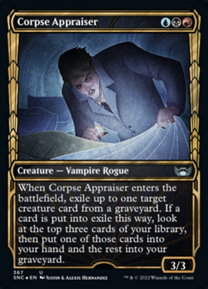 Corpse Appraiser (Showcase Golden Age Gilded Foil) [Streets of New Capenna] Magic: The Gathering
