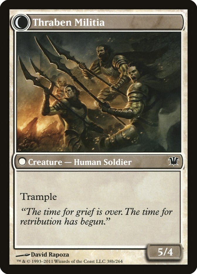 Thraben Sentry // Thraben Militia [Innistrad] Magic: The Gathering