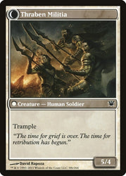 Thraben Sentry // Thraben Militia [Innistrad] Magic: The Gathering