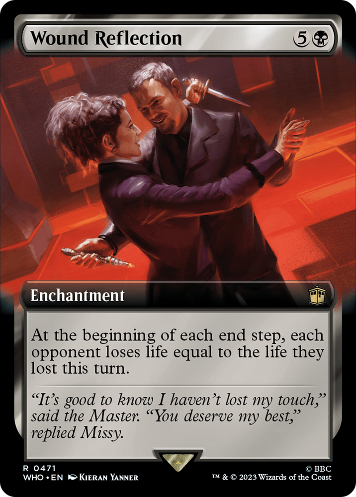 Wound Reflection (Extended Art) [Doctor Who] Magic: The Gathering