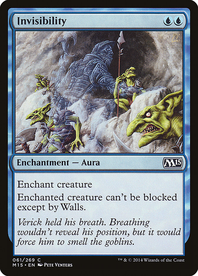 Invisibility [Magic 2015] Magic: The Gathering