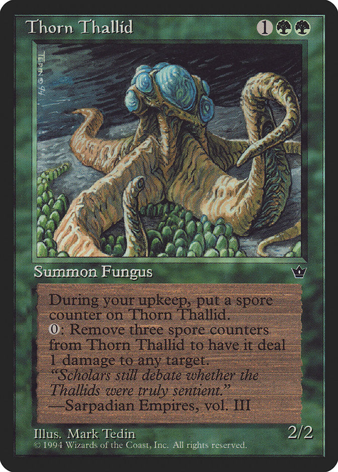 Thorn Thallid (Mark Tedin) [Fallen Empires] Magic: The Gathering