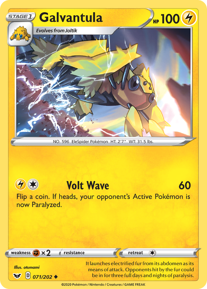 Galvantula (071/202) [Sword & Shield: Base Set] Pokémon