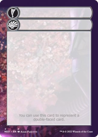 Helper Card (3/9) [Kamigawa: Neon Dynasty Tokens] Magic: The Gathering