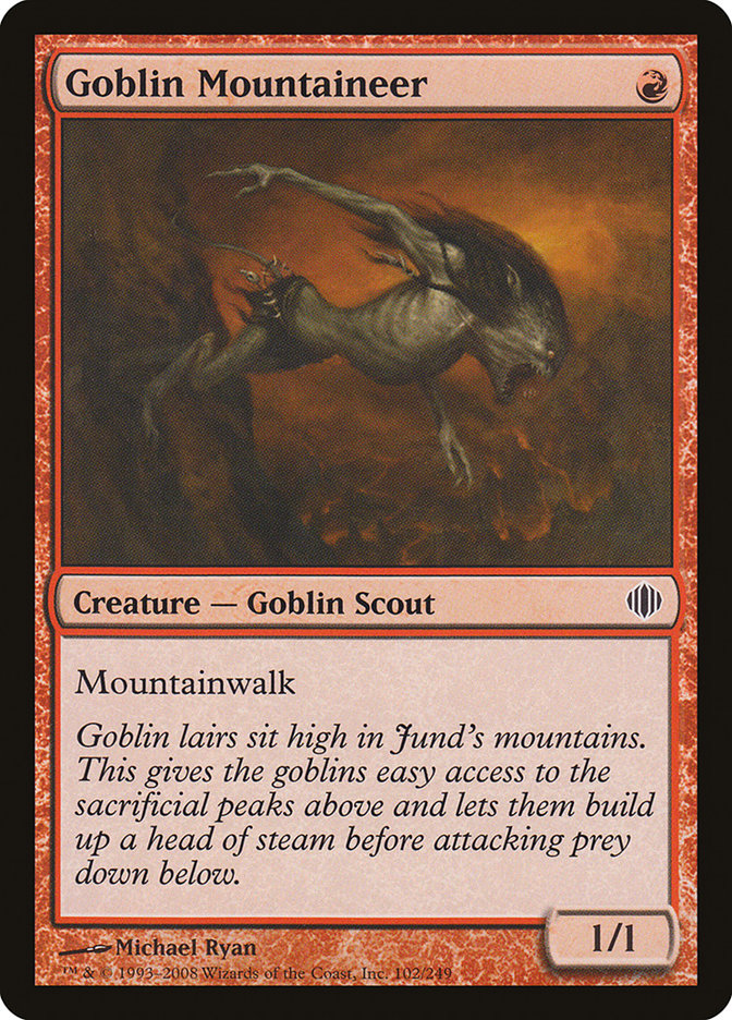 Goblin Mountaineer [Shards of Alara] Magic: The Gathering
