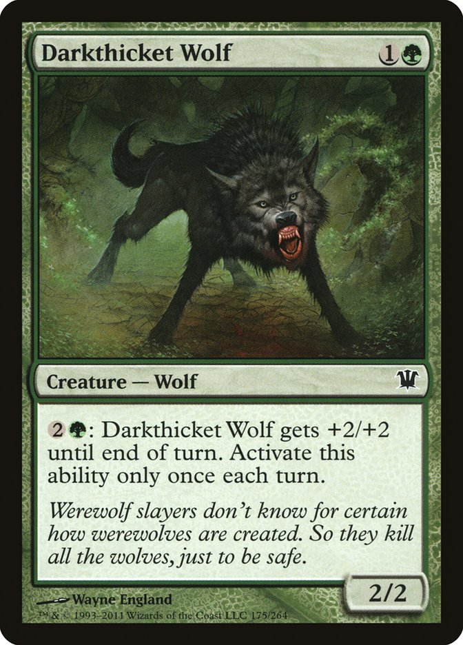 Darkthicket Wolf [Innistrad] Magic: The Gathering