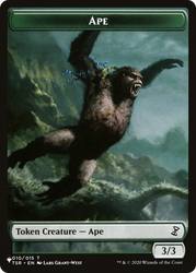 Faerie Rogue // Ape Double-Sided Token [The List] Magic: The Gathering