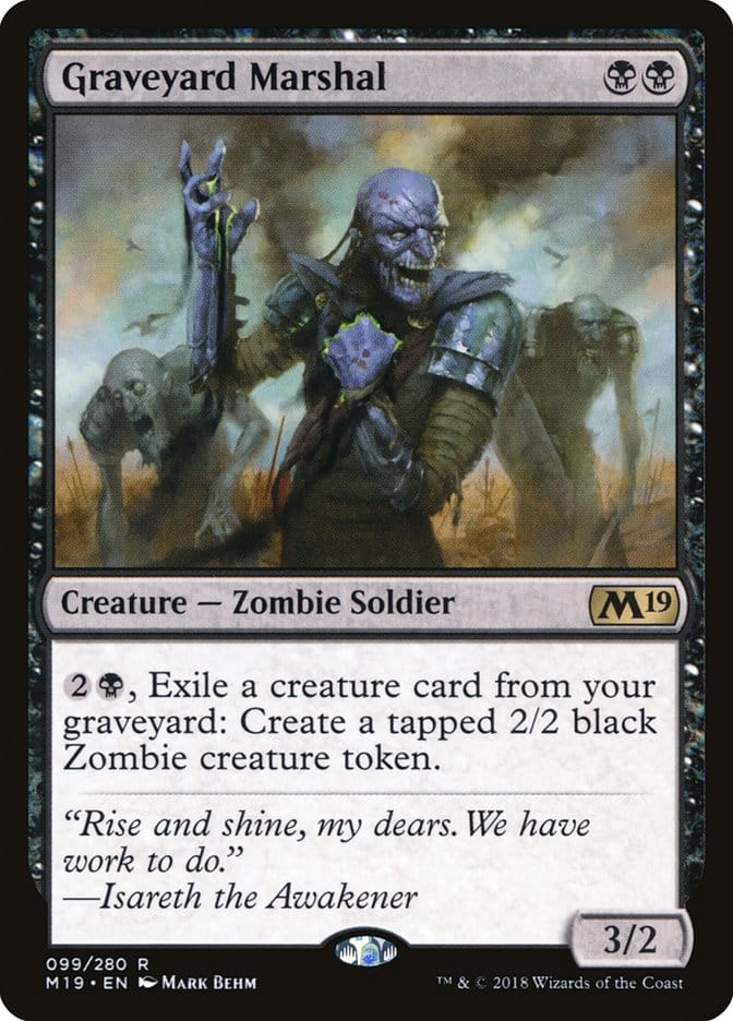 Graveyard Marshal [Core Set 2019] Magic: The Gathering