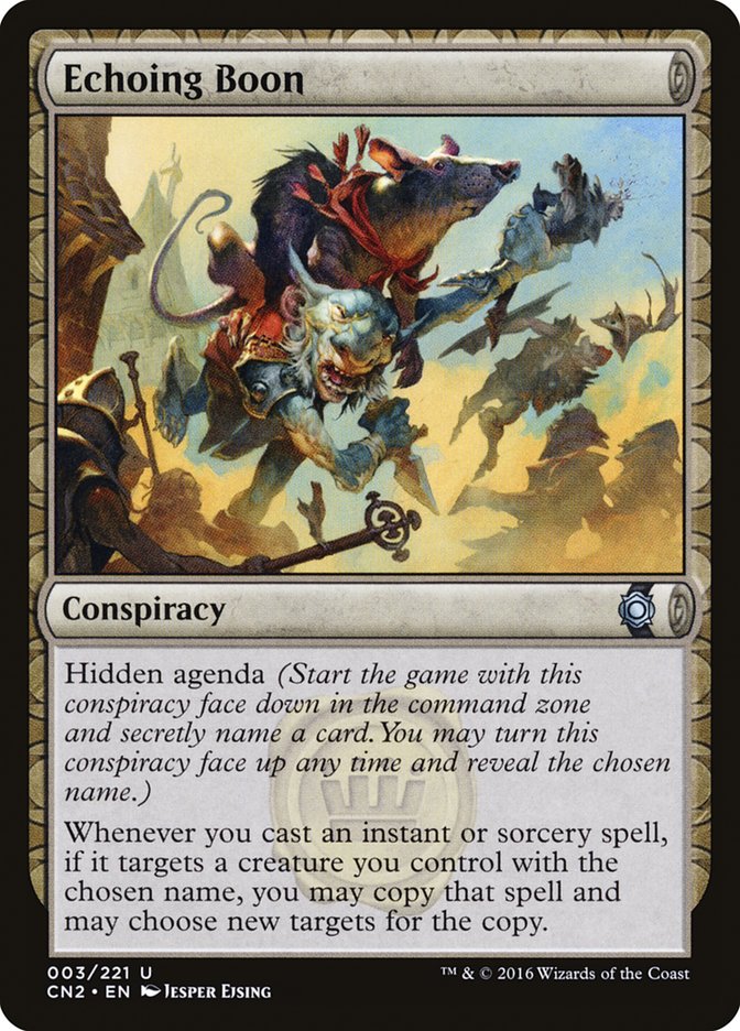 Echoing Boon [Conspiracy: Take the Crown] Magic: The Gathering