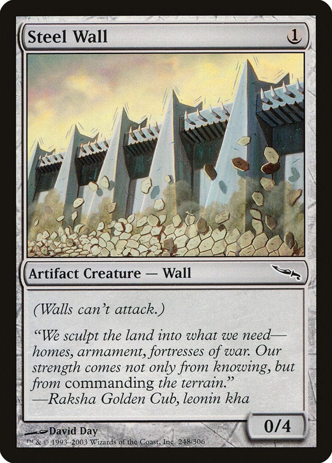 Steel Wall [Mirrodin] Magic: The Gathering