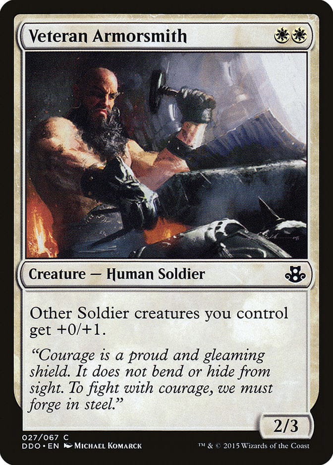 Veteran Armorsmith [Duel Decks: Elspeth vs. Kiora] Magic: The Gathering