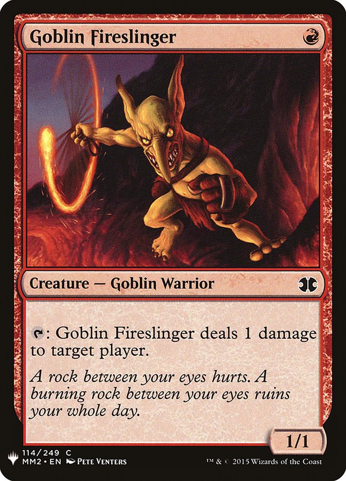 Goblin Fireslinger [Mystery Booster] Magic: The Gathering