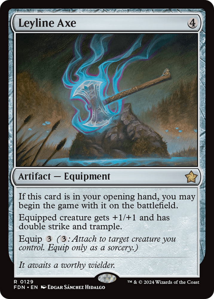 Leyline Axe [Foundations] Magic: The Gathering