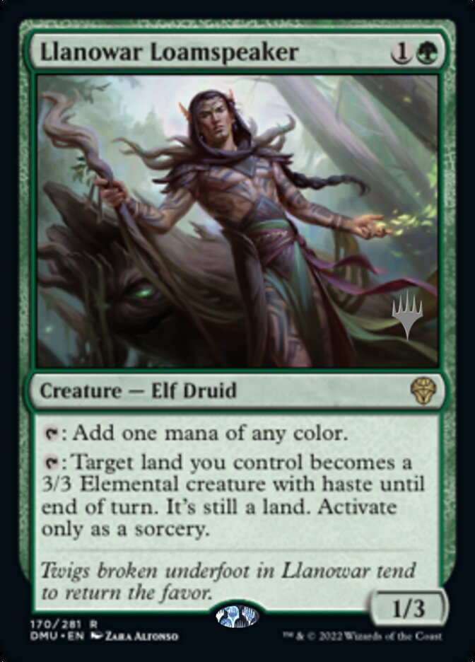 Llanowar Loamspeaker (Promo Pack) [Dominaria United Promos] Magic: The Gathering