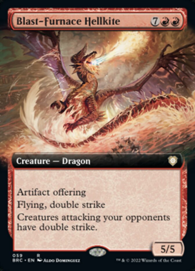 Blast-Furnace Hellkite (Extended Art) [The Brothers' War Commander] Magic: The Gathering