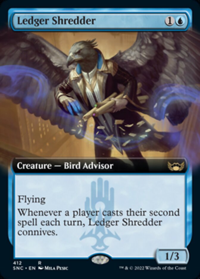 Ledger Shredder (Extended Art) [Streets of New Capenna] Magic: The Gathering