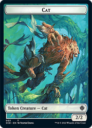 Saproling // Cat Double-Sided Token [Starter Commander Decks] Magic: The Gathering