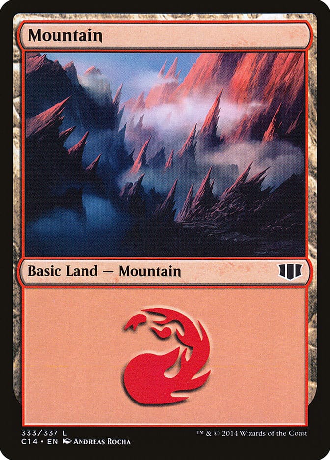Mountain (333) [Commander 2014] Magic: The Gathering