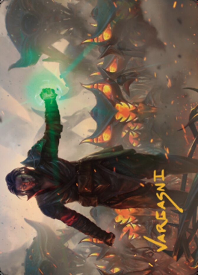 Mishra, Eminent One Art Card (Gold-Stamped Signature) [The Brothers' War Art Series] Magic: The Gathering