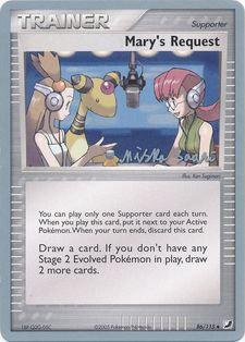 Mary's Request (86/115) (Suns & Moons - Miska Saari) [World Championships 2006] Pokémon
