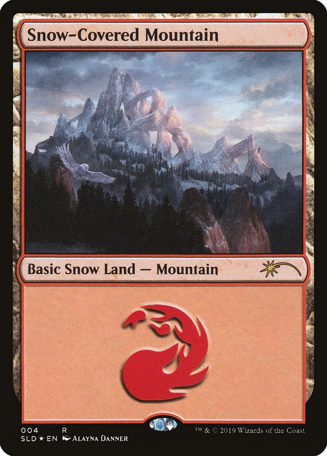 Snow-Covered Mountain (004) [Secret Lair Drop Series] Magic: The Gathering