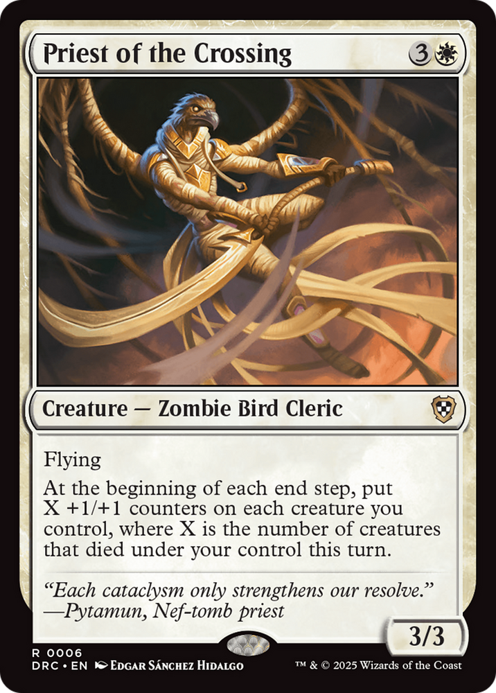 Priest of the Crossing [Aetherdrift Commander] Magic: The Gathering