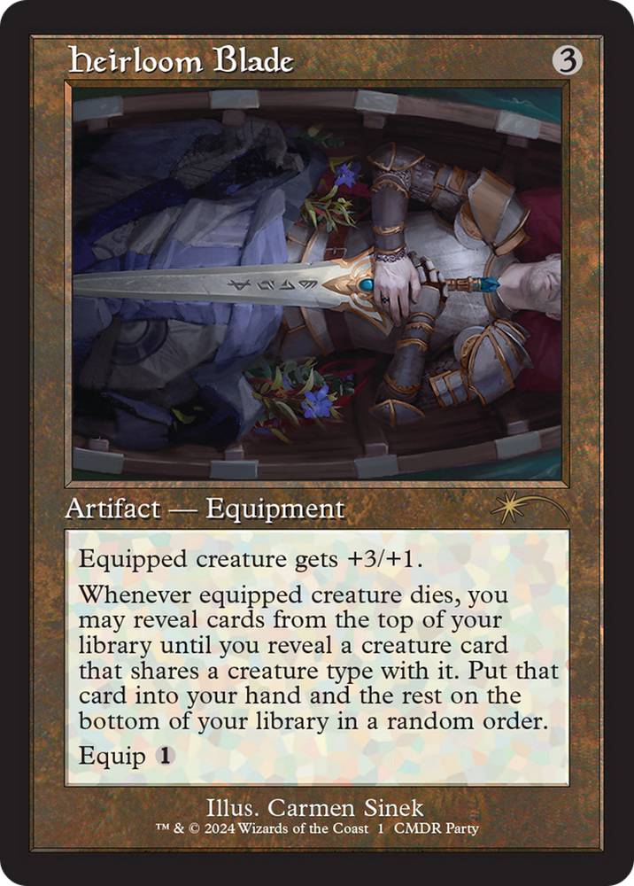 Heirloom Blade (Retro Frame) [Wizards Play Network 2024] Magic: The Gathering