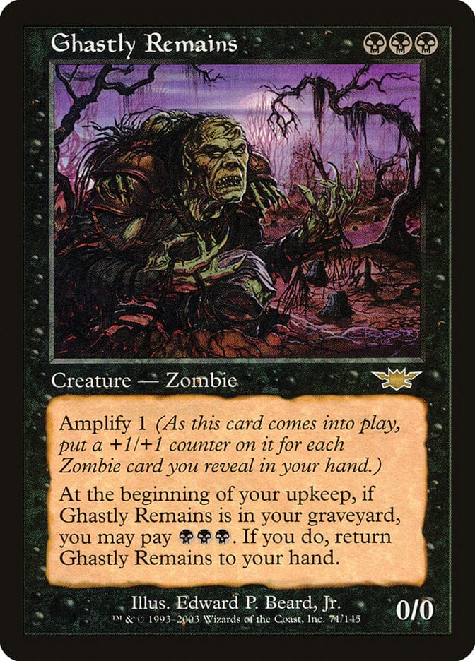 Ghastly Remains [Legions] Magic: The Gathering