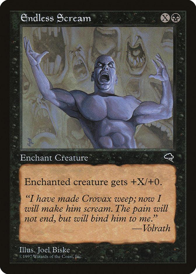 Endless Scream [Tempest] Magic: The Gathering