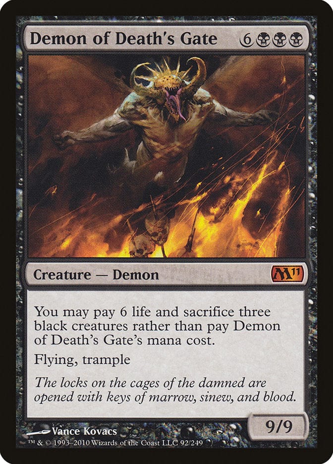 Demon of Death's Gate [Magic 2011] Magic: The Gathering