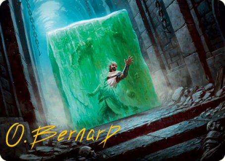 Gelatinous Cube Art Card (Gold-Stamped Signature) [Dungeons & Dragons: Adventures in the Forgotten Realms Art Series] Magic: The Gathering