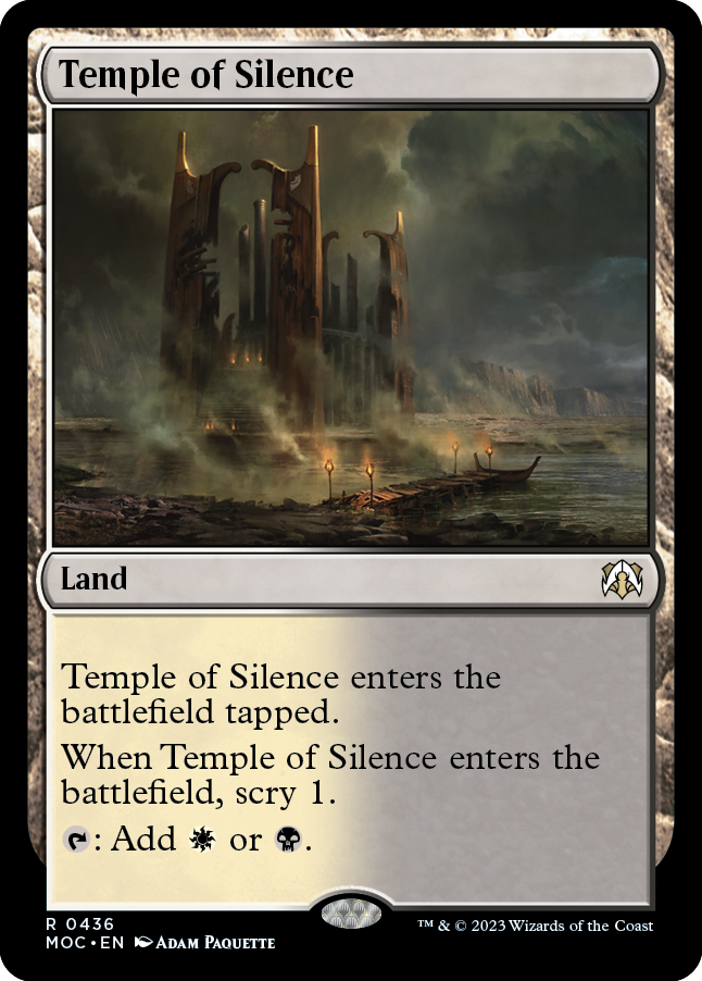 Temple of Silence [March of the Machine Commander] Magic: The Gathering