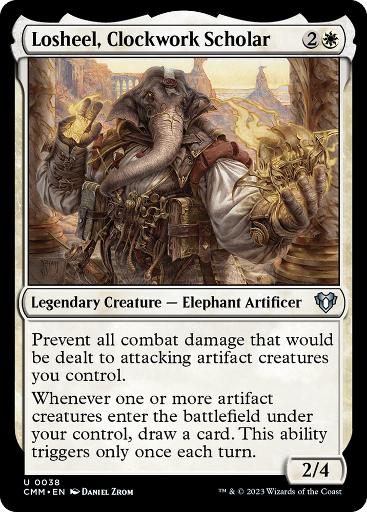 Losheel, Clockwork Scholar [Commander Masters] Magic: The Gathering