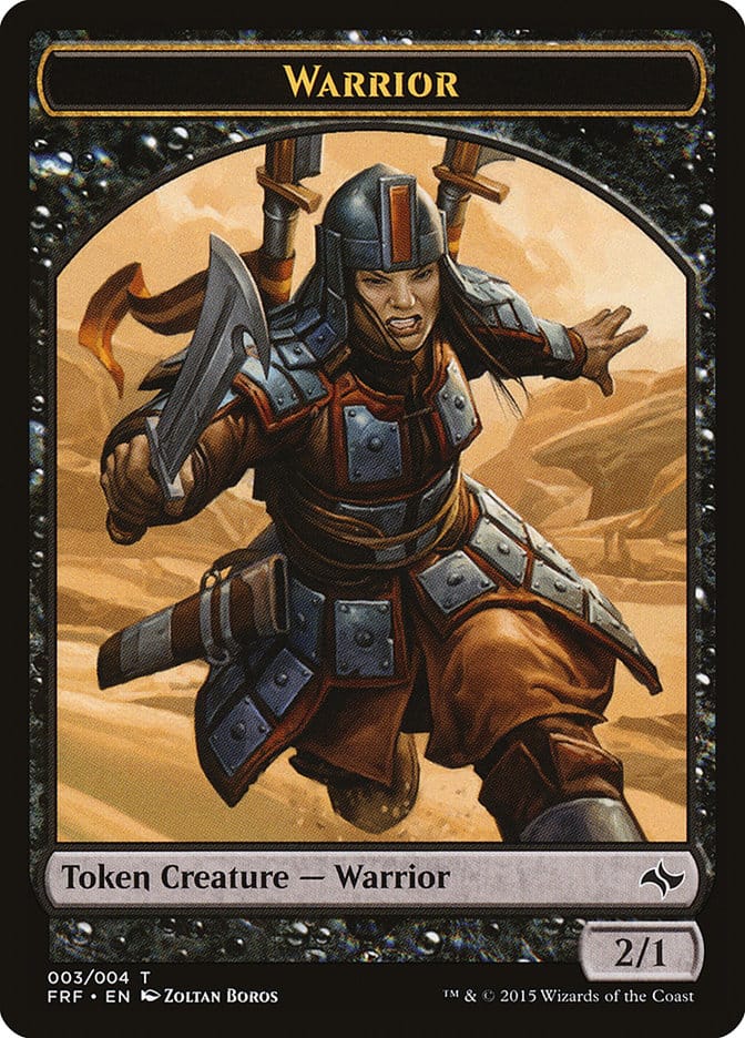 Warrior Token [Fate Reforged Tokens] Magic: The Gathering