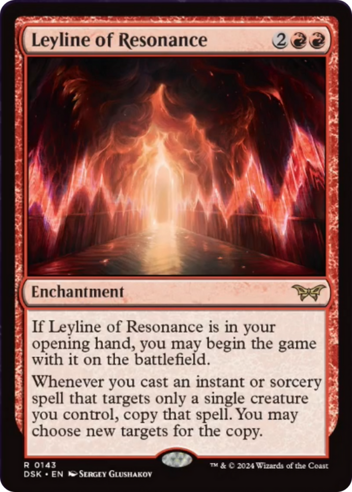Leyline of Resonance [Duskmourn: House of Horror] Magic: The Gathering