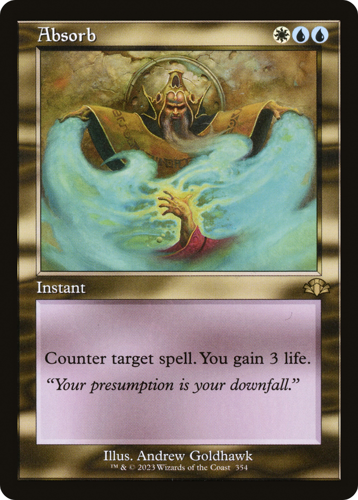 Absorb (Retro) [Dominaria Remastered] Magic: The Gathering