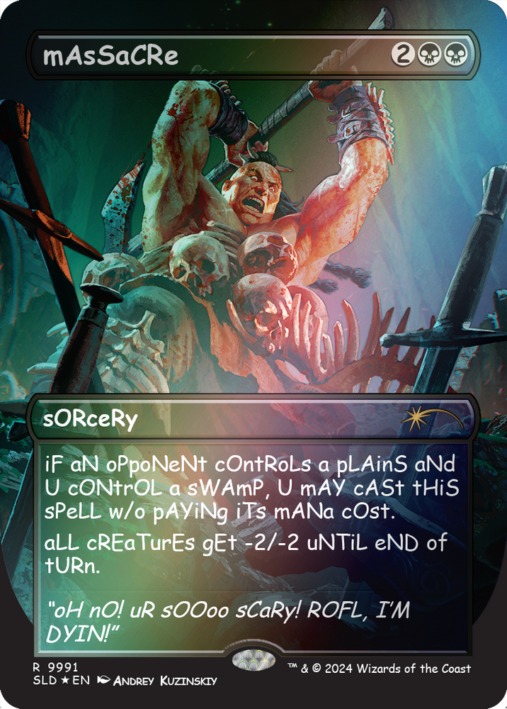 mAsSaCRe (Rainbow Foil) [Secret Lair Drop Series] Magic: The Gathering