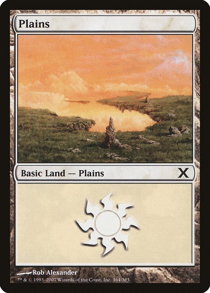 Plains (364) [Tenth Edition] Magic: The Gathering