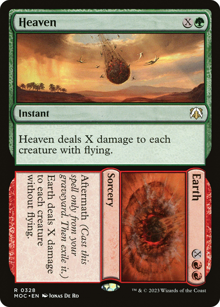 Heaven // Earth [March of the Machine Commander] Magic: The Gathering